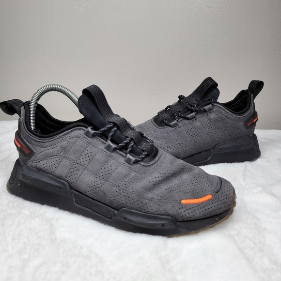 Adidas NMD_R1 V3 SHOES Dark Gray Black Men's Size 8.5 - Picture 4 of 12
